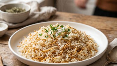 طريقة تحضير الأرز بالشعيرية
