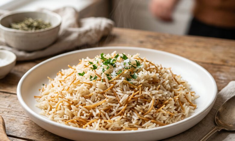 طريقة تحضير الأرز بالشعيرية