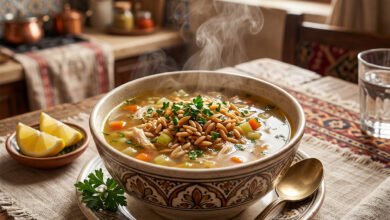 طريقة تحضير شوربة لسان العصفور