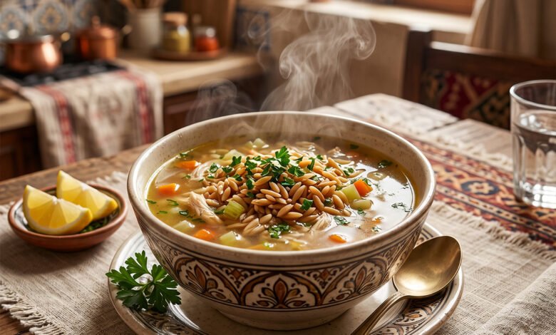 طريقة تحضير شوربة لسان العصفور