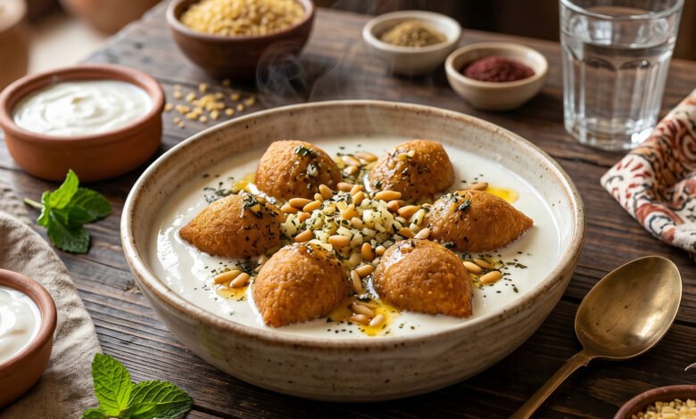 طريقة عمل كبة باللبن