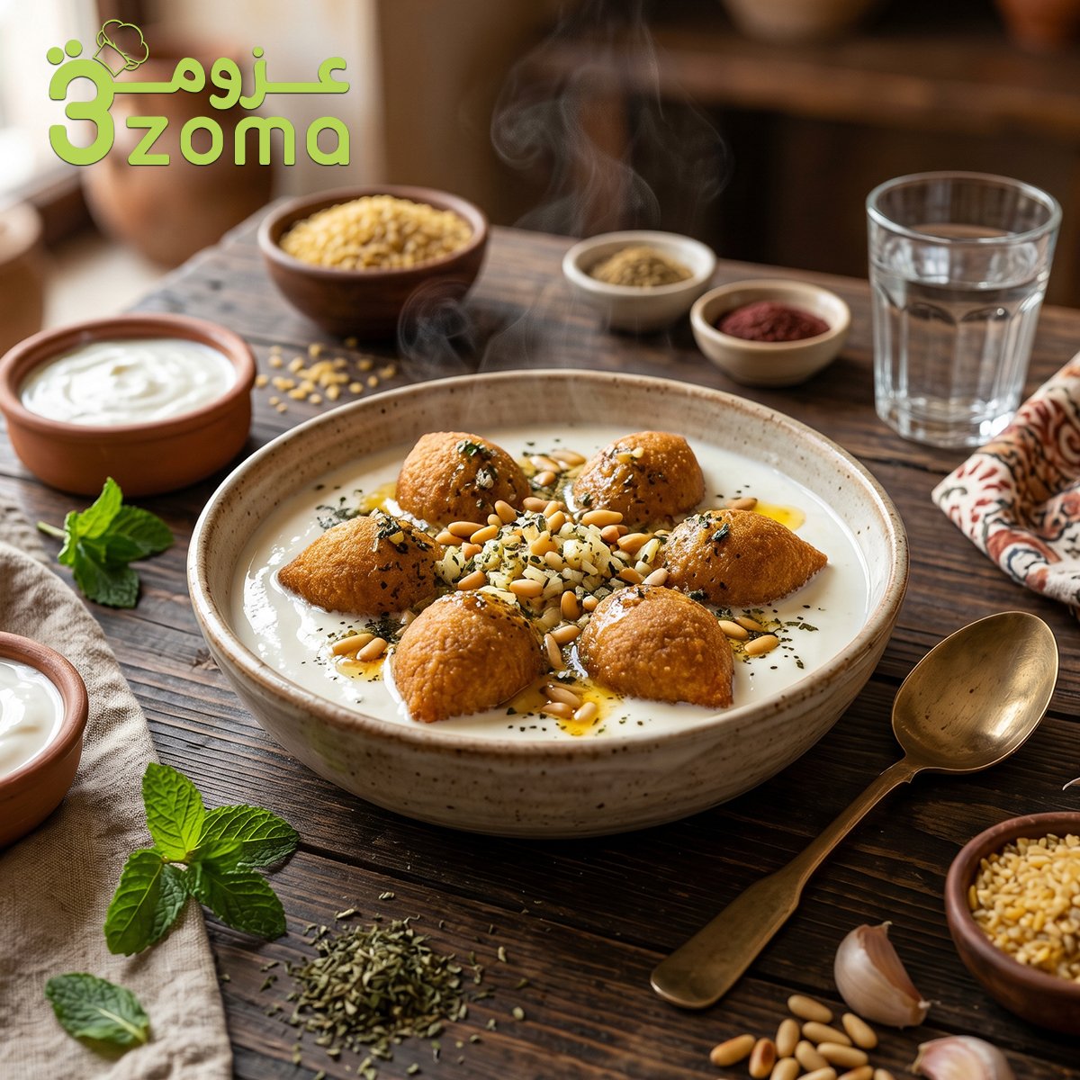 طريقة عمل كبة باللبن