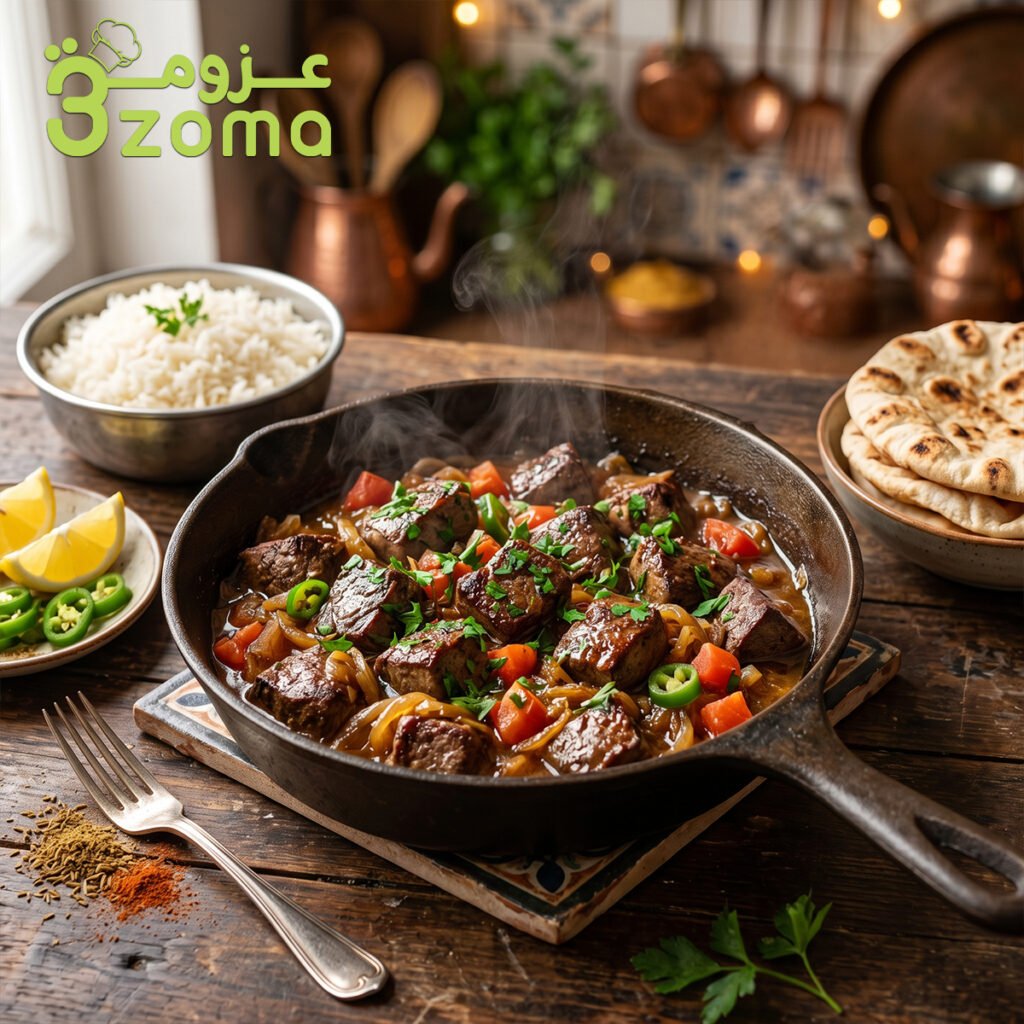 طريقة عمل الكبدة البلدى بالبصل