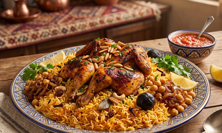 طريقة عمل مجبوس الدجاج